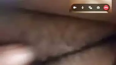 Round face chubby girl nude on video call to boyfriend