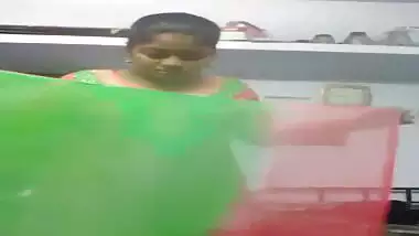 Desi self records her dress changing video