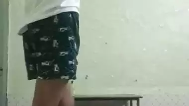 Local sex video of an 18-year-old girl fucking with BF