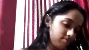 Firm boobs mallu GF removing bra and topless video call