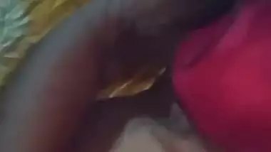 Village girl in bra fingers vaginal hole in standing