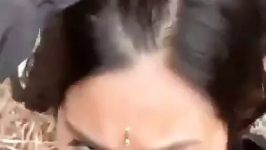 Hyderabad lady enjoys Indian blowjob sex in jungle