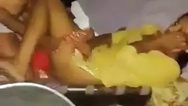 Old man drills his young granddaughter into the bed