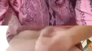Pakistani lovers enjoying each others on video call