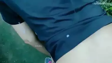 Big Ass Girlfriend Fucked In The Bushes By Horny Lover