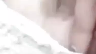 Cute expression during topless boobs show by Indian girl